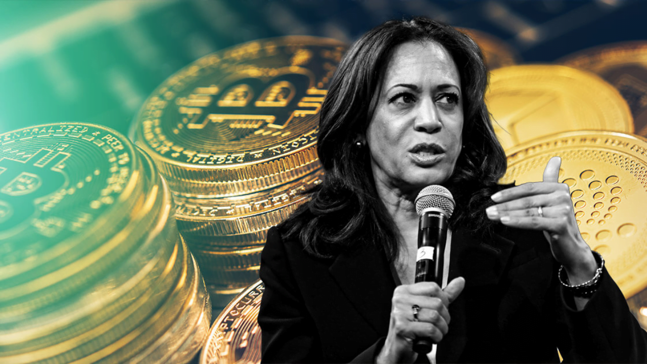 Kamala Harris speaks at a Manhattan fundraiser, discussing her support for AI and digital assets in her presidential campaign.